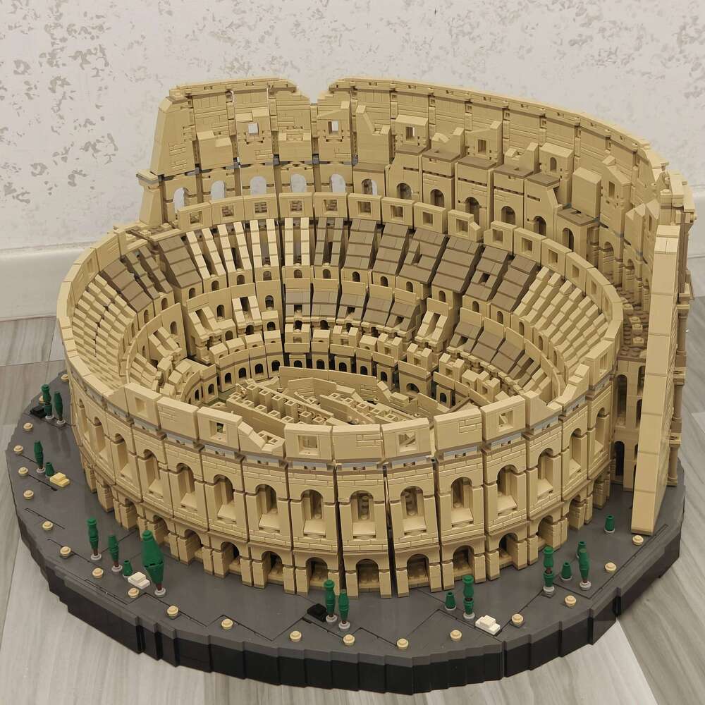 IN STOCK 9036Pcs 86000 Architecture City The Italy Roman Colosseum Model Building Blocks 10276 Bricks Kids Toys Christmas Gifts X260205 - view 7
