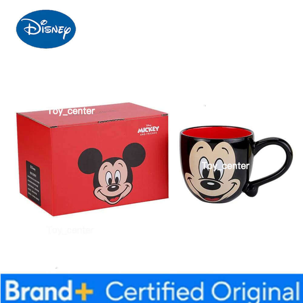 Disney Mickey Pooh Pattern Large Capacity Creative Design Water Breakfast Colorful Cartoon Style Mug for Home Office Cup H260205