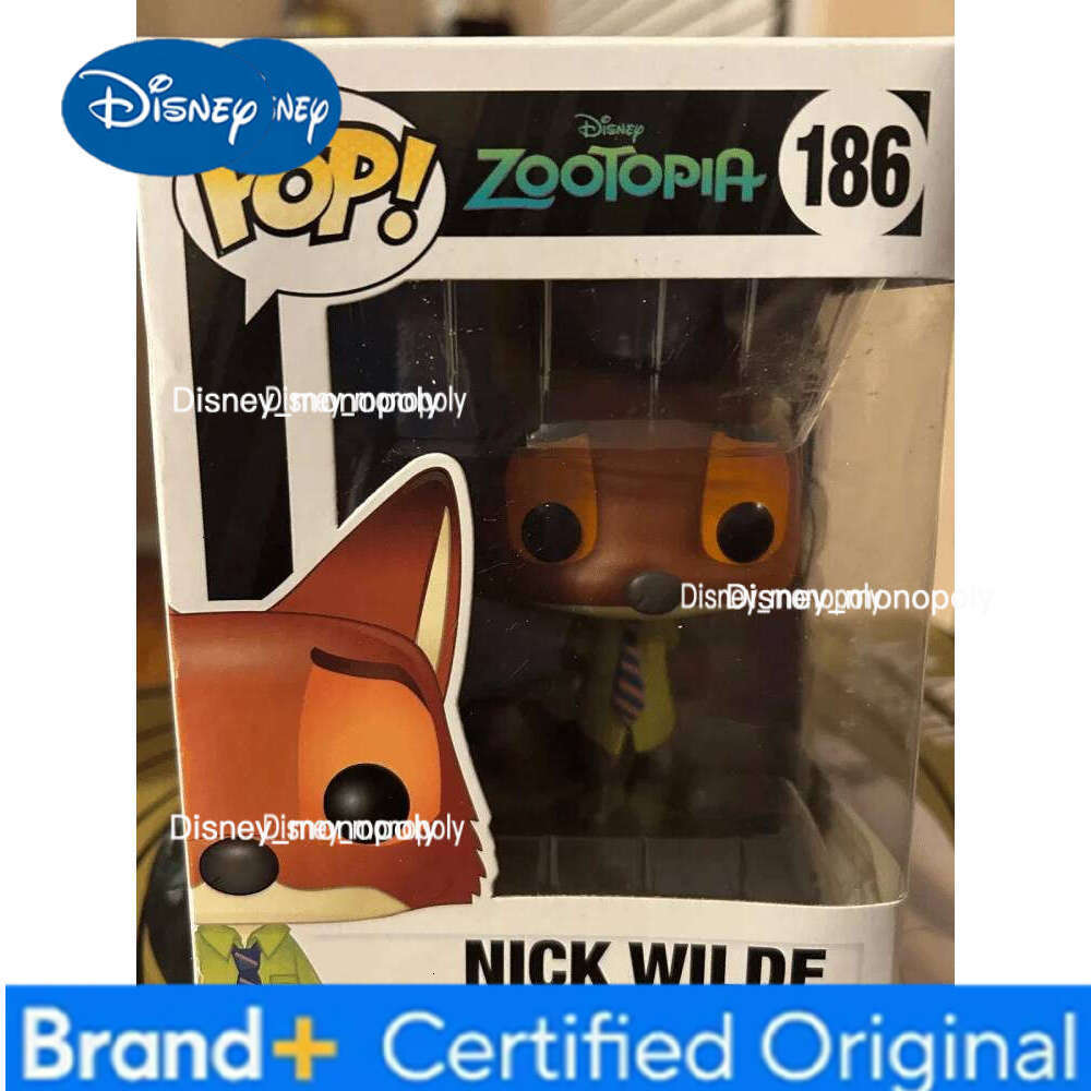Disney Funko Pop! Nick Wilde Zootopia Judy Hopps Flash Action Figures Limited Edition Statue Doll Model Toys Vinyl Figure Children Gift H260205