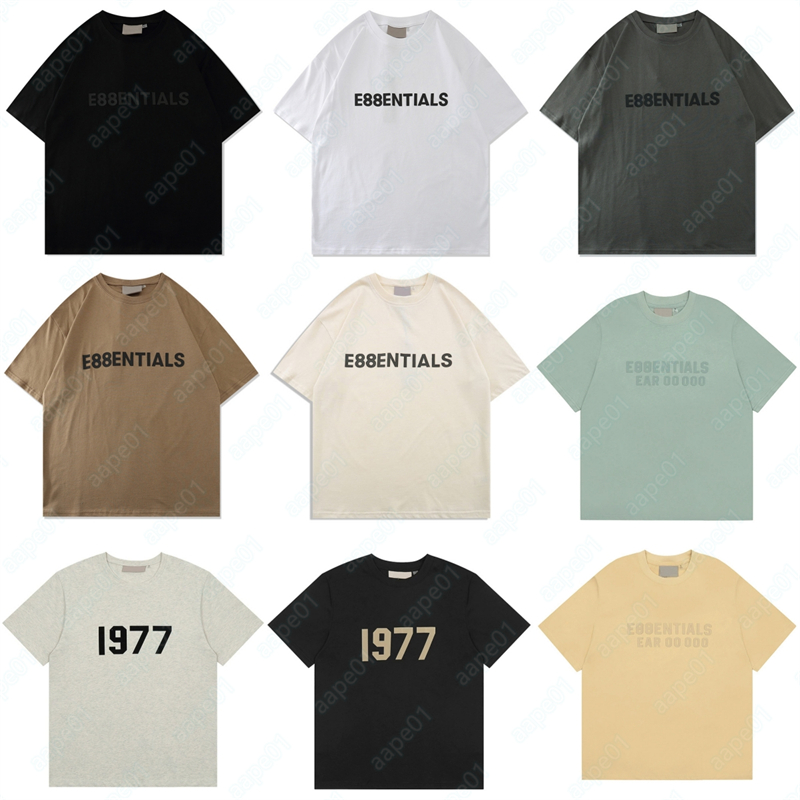 Fashion Brand Mens T Shirt Glued Letter Pattern Short Sleeve Leisure Loose Womens T-Shirt High Street Couple Clothing Top S-XL