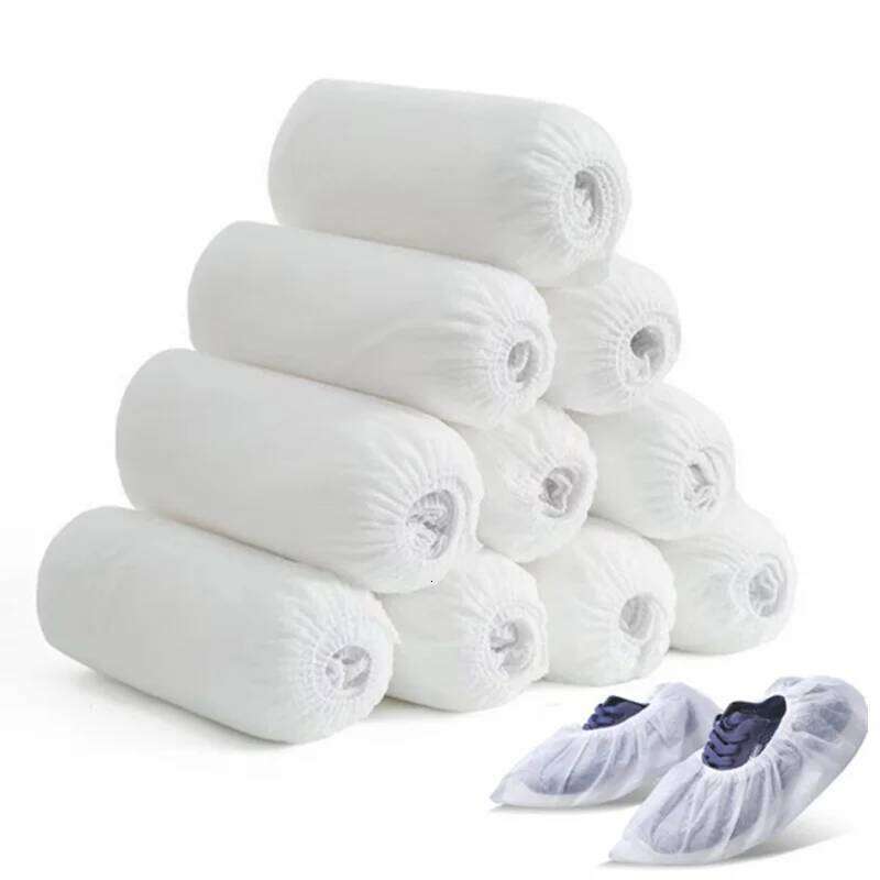 100Pack Disposable Covers Boot Non-Slip Large Foot Booties for Indoors Contractors Floor Carpet Shoe Coverings Protectors S260204