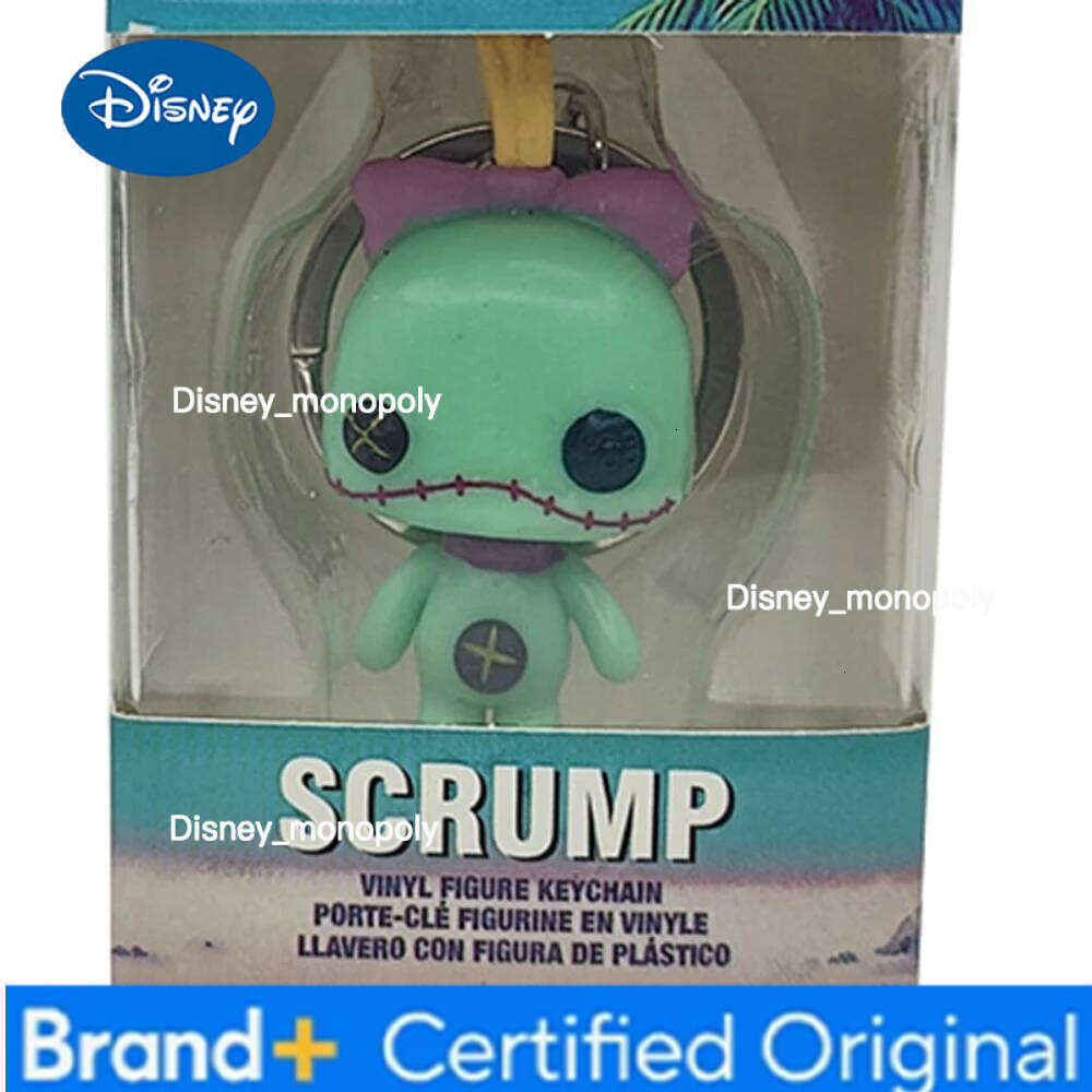 Disney Pocket Keychain Scrump Summer Stitch Figure Model Toy H260205