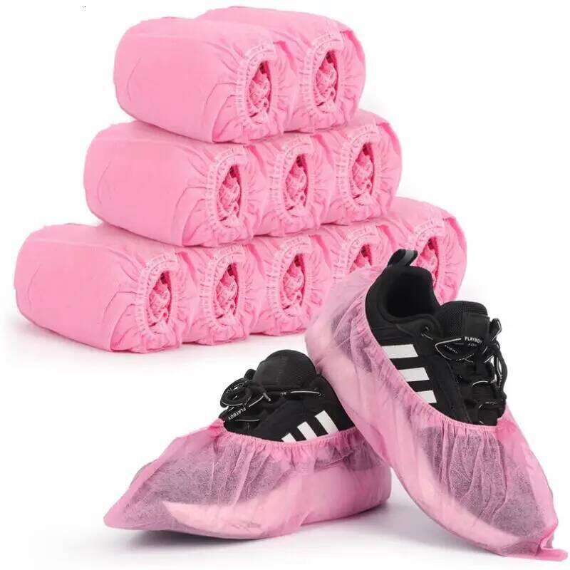 Disposable 100PCS Non-Slip Boot Durable Shoe Booties Covers for Indoor Home Construction Carpet Floor Travel S260204