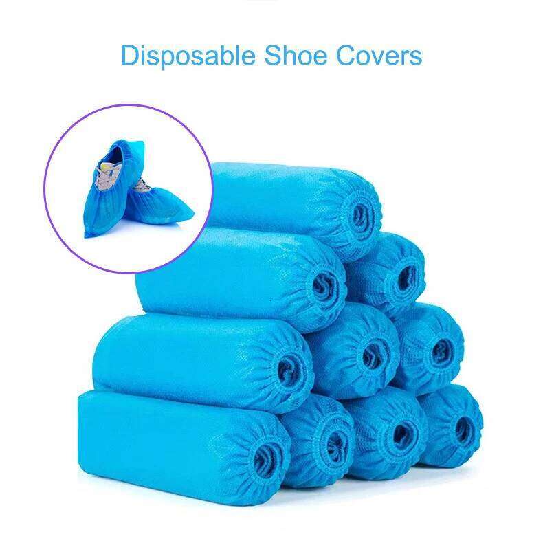 100Pcs Disposable Shoe Covers Indoor Carpet Floor Protection Boot Cover for Household, Construction, Workplace S260204