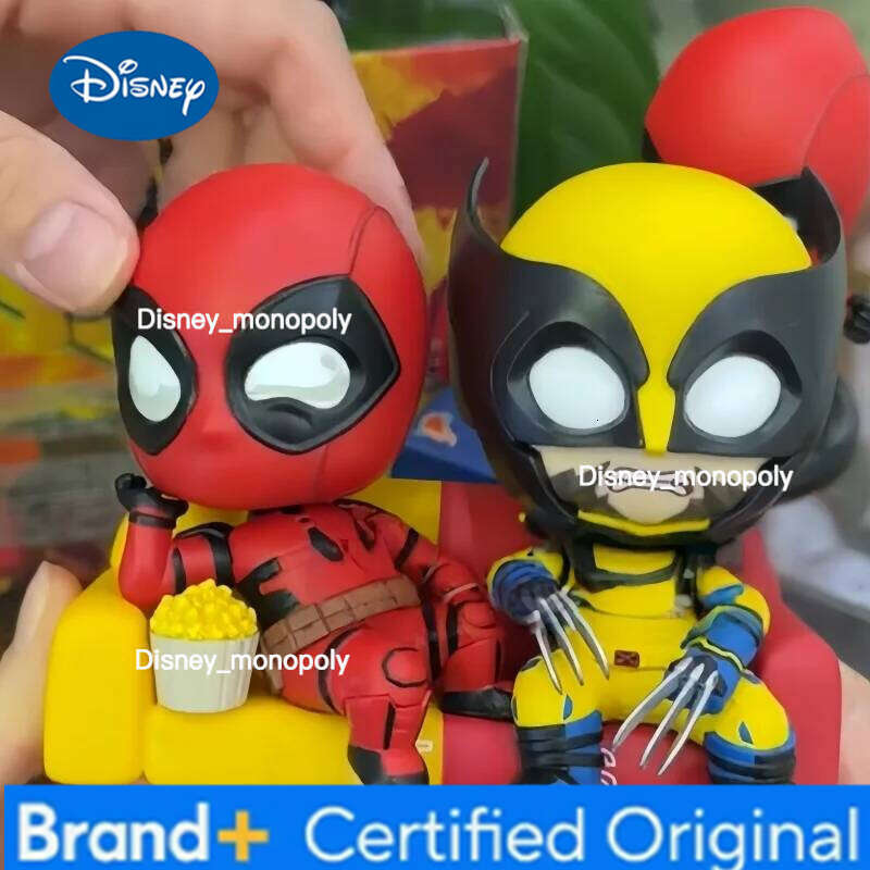 Disney Deadpool and Wolverine Masked Edition Hot Toys COSBABYS Mini Collectible Figures Desktop decorations Gift H260205