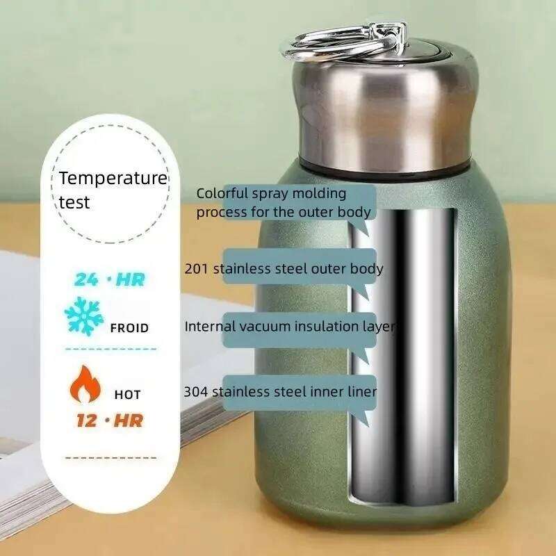 1pc 300ml Insulated Stainless Steel Mug Keeps Drinks Hot Or Cold Hours - Perfect for Camping and Travel