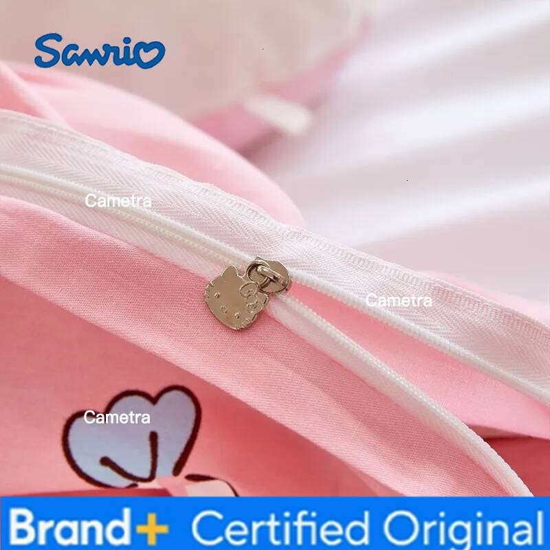 Sanrio Flower Hello Kitty | Four Piece Set Of Pure Cotton Duvet Covers For Children And Girls On The Bed H260205