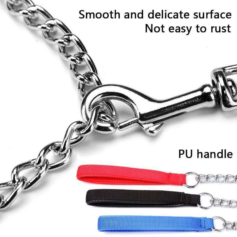 120cm Wear Resistant For Small Medium Leads Iron Anti-Bite Metal Pet Dog Chain Supplies 26L0205