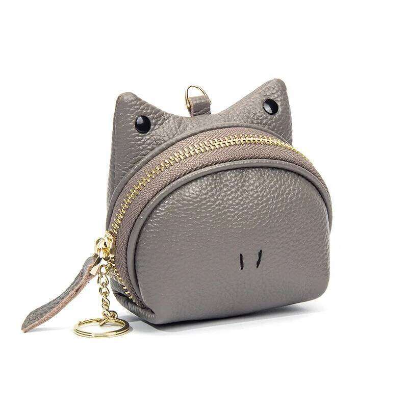 New Cute Frog Cow Leather Women's Coin Purse Creative Card key lipstick storage bag Holder Wallet For Women And Men Z260205