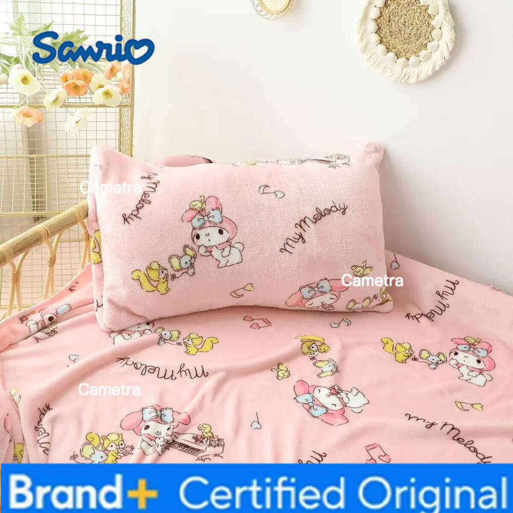 Sanrio Cute My Melody Warm Lovely Cartoon Printed For Office Dormitory Comfortable Nap Blanket Kawaii Sheet Girl H260205