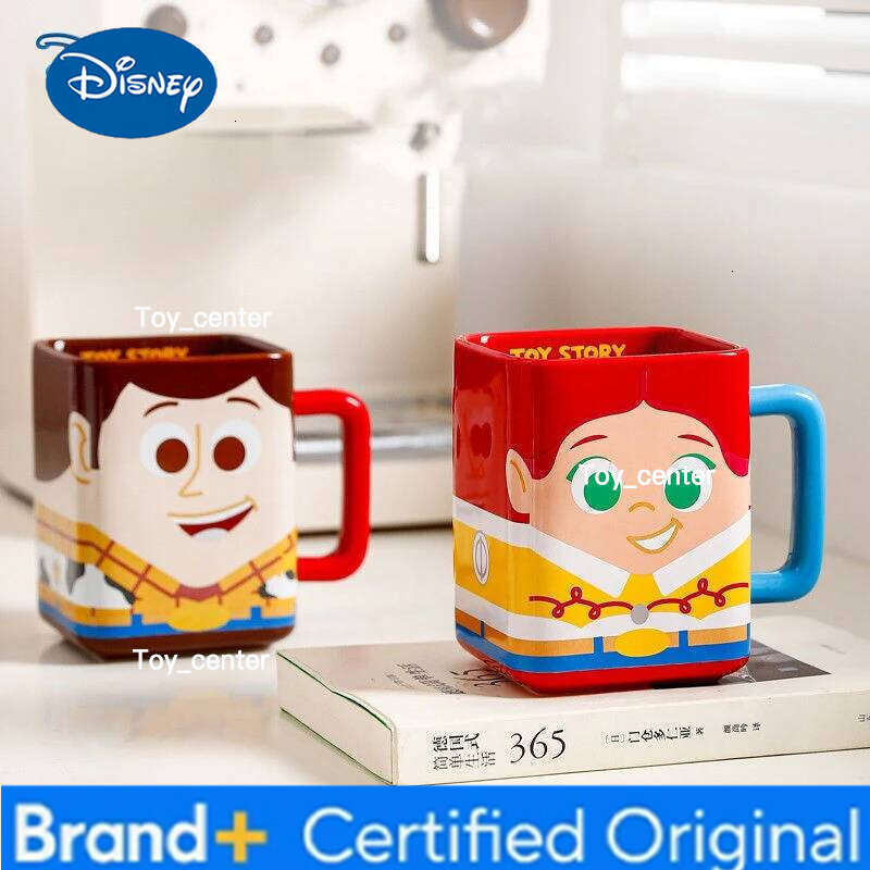 Disney Toy Story Buzz Lightyear Mugs Cartoon Woody Jessie Kawaii Ceramic Drink Water Children's Milk Coffee Mug Cup Gift H260205