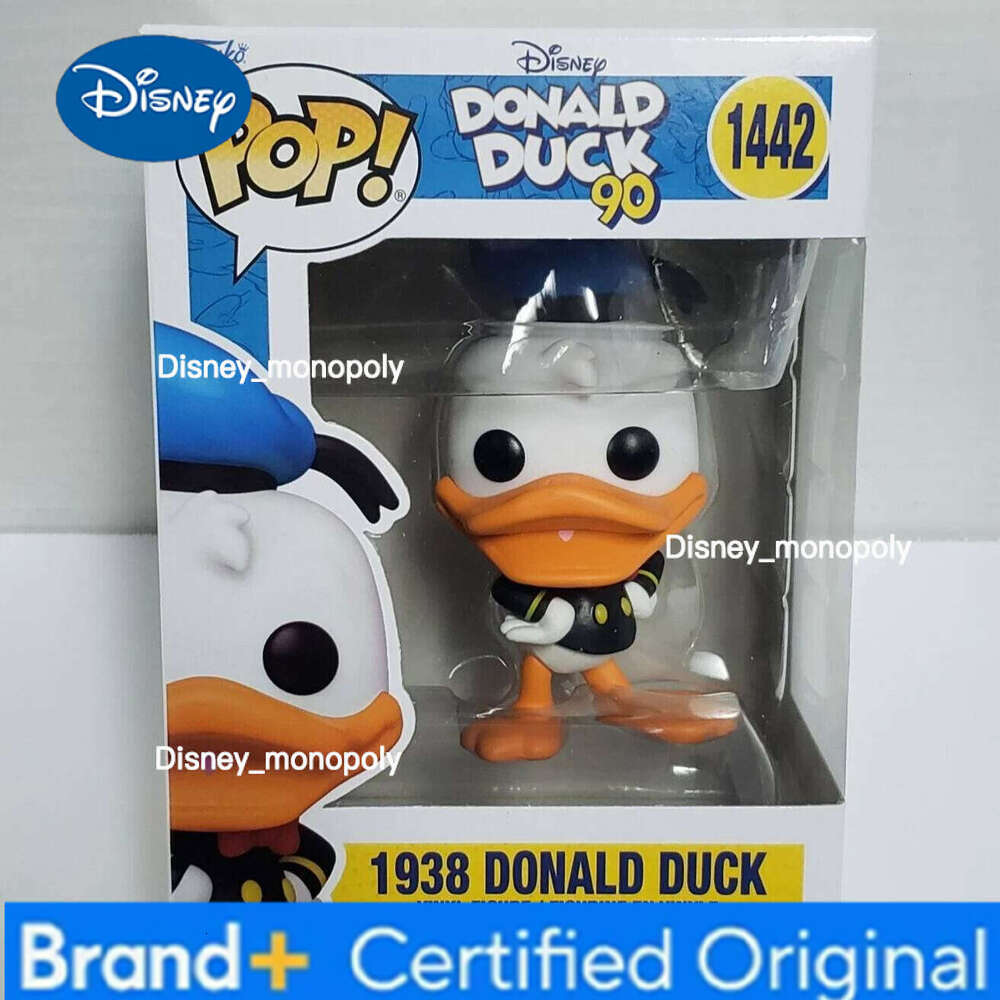 Disney Funko Pop 1938 Donald Duck Anime Figure #1442 1443 VINYL Figures Desktop Decoration Figurine Children's Model Toy Gift H260205