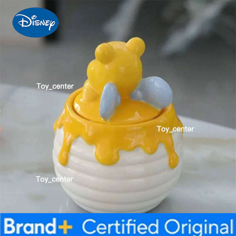 Disney Cartoon Cute Pooh Bear Snack Storage Jar, Fashionable Sweet Men and Women,Large Capacity Ceramic Jar for Home Use H260205