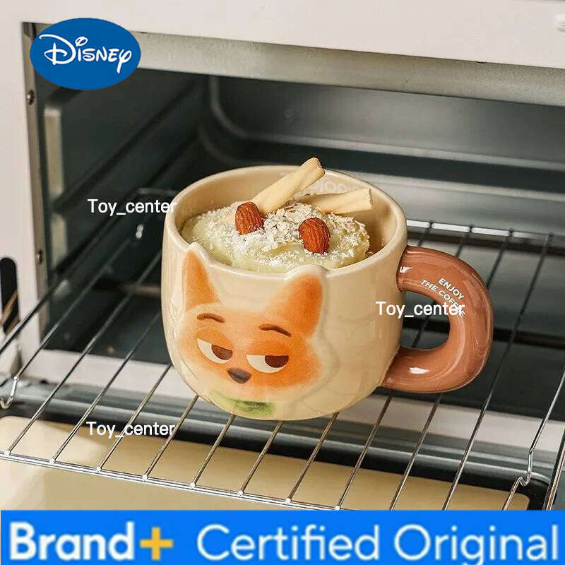 Disney Animal Ceramic Mug Heat-resistant Coffee Breakfast Milk Oat With Handle Large Capacity Relief Couple Cup Gift H2602051