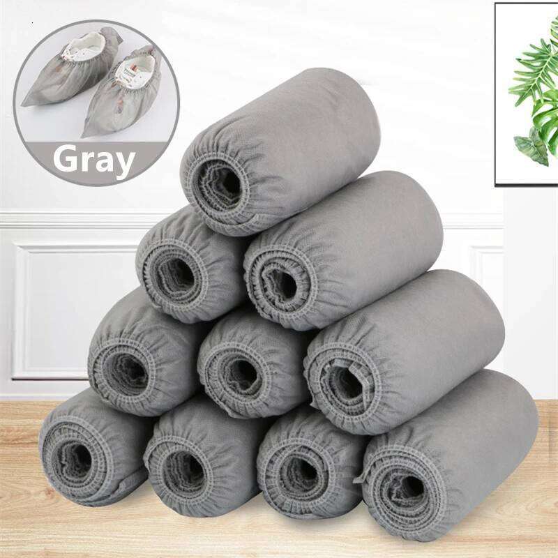 Disposable Shoe Covers 100PCS Non Slip Durable Waterproof Boot Cover for Floors Indoor Outdoor Workplace Shoes Booties Protector S260204 4bf