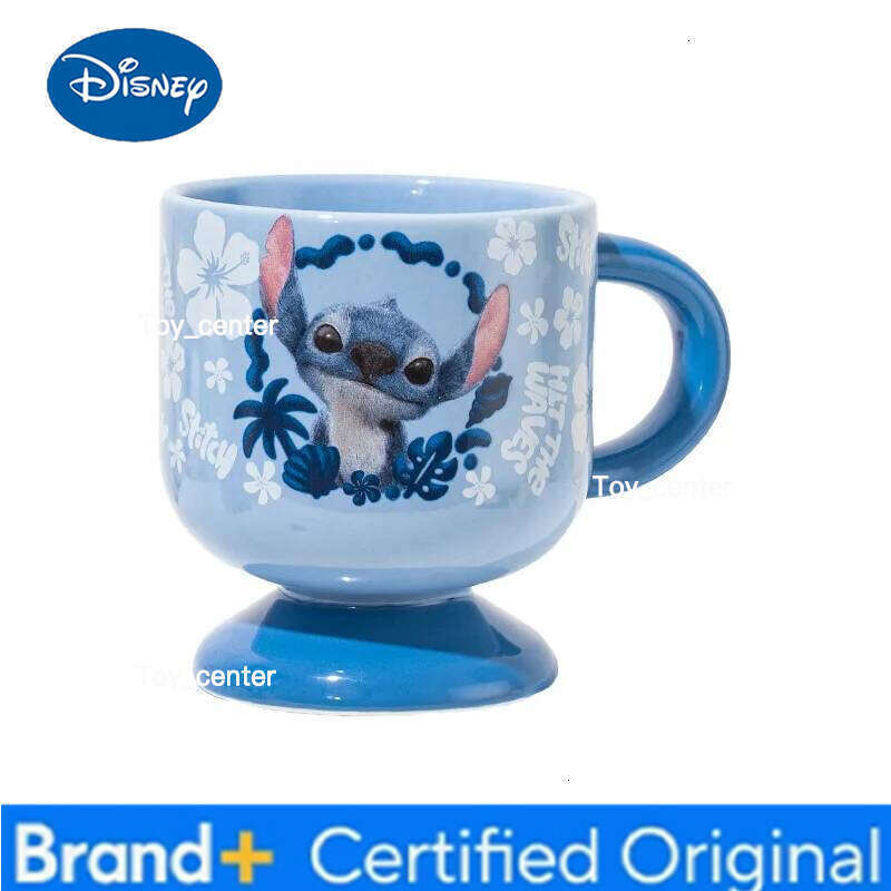 Disney Stitch Ceramic Mug 300ML Cute Cartoon Cup With Handle Microwave&Dishwasher Safe Household Coffe Tea Mugs H260205