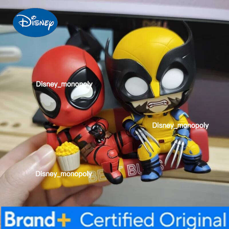 Disney Deadpool and Wolverine Masked Edition Hot Toys COSBABYS Mini Collectible Figures Desktop decorations Gift H260205