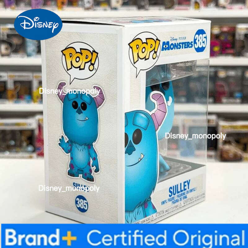 Disney Funko Pop Monsters Inc Walle Vinyl Figures Sulley 385 Action Figure Limited Edition Collecti Ornament Doll Model Toy Gift H260205