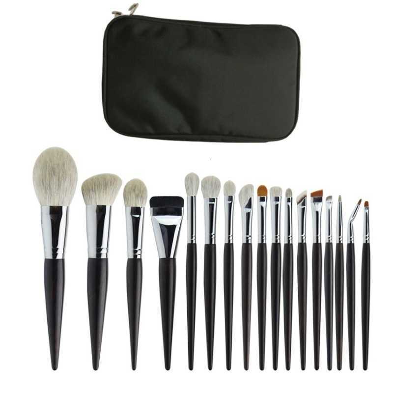Snow Sandalwood Snow Fox Mixed Wool Eyeshadow Brush Powder Brush Ebony Set Professional Animal Hair Cangzhou Pure White Makeup BrushXJ240807