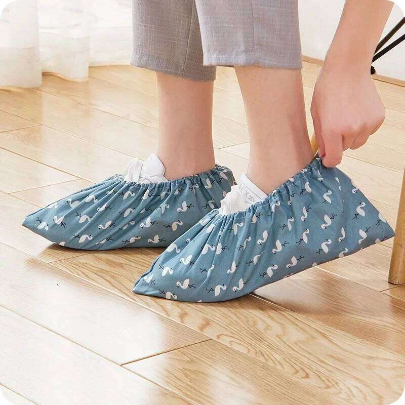 1 Pair of Cotton Shoe for Men and Women, Thickened Wear-resistant Anti-slip Covers, Indoor Dust-proof Foot Covers S260204