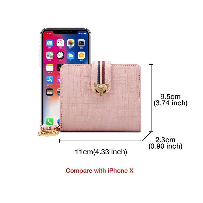 FOXER Card Holder Split Leather Women Coin Purse Lady Zipper Wallet High Quality Cute Short Wallets With Pendant Z260205