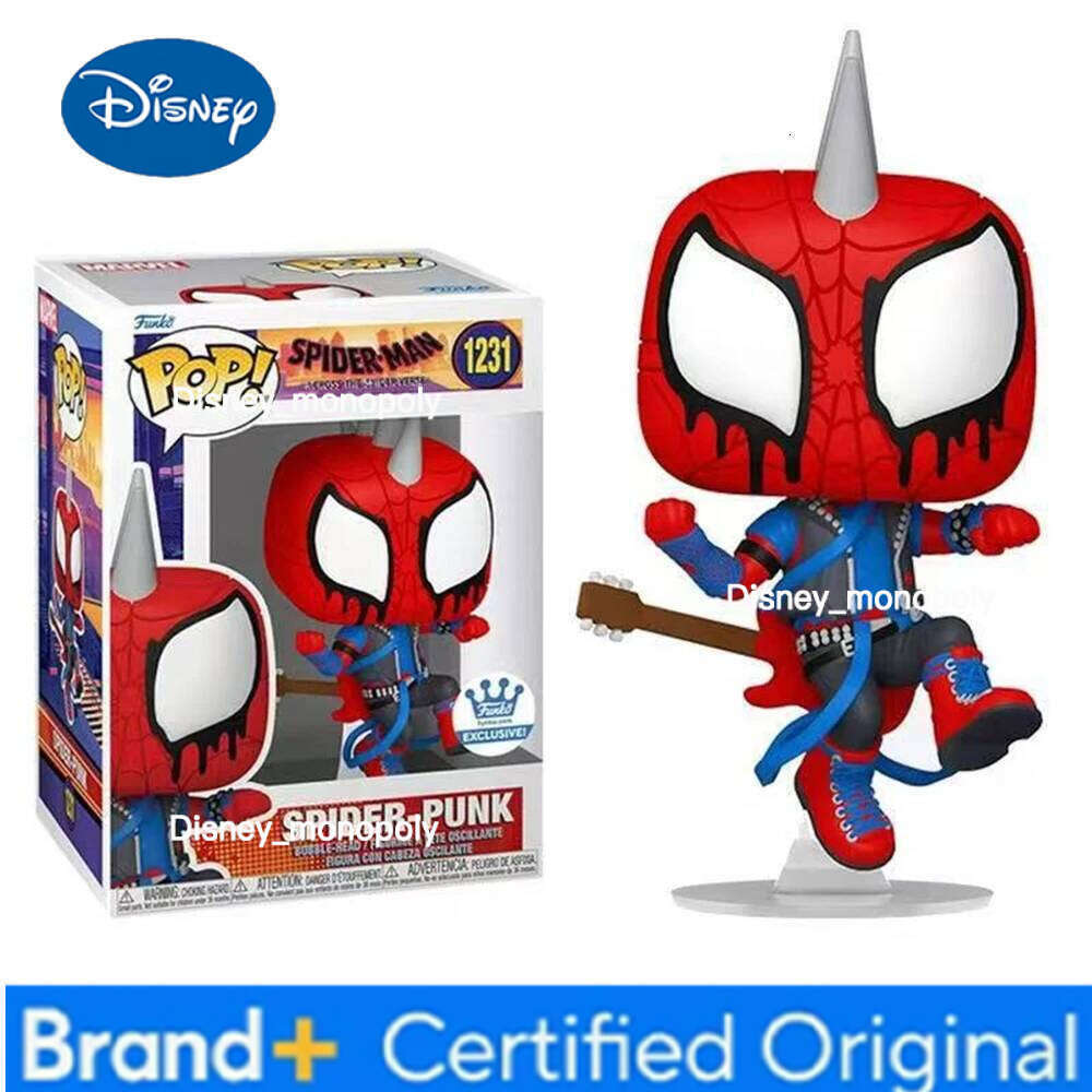 Disney FUNKO POP NEW Marvel GOODS Night Light Spider-Man 2099 Action Figure Collectible Desk Model Dolls Toys Goods H260205