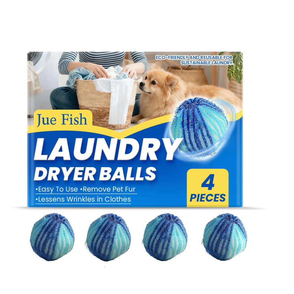 Jue Fish Laundry Pet Removal Animal Hair Clothes Household Convenient Portable Cleaning Ball S260203