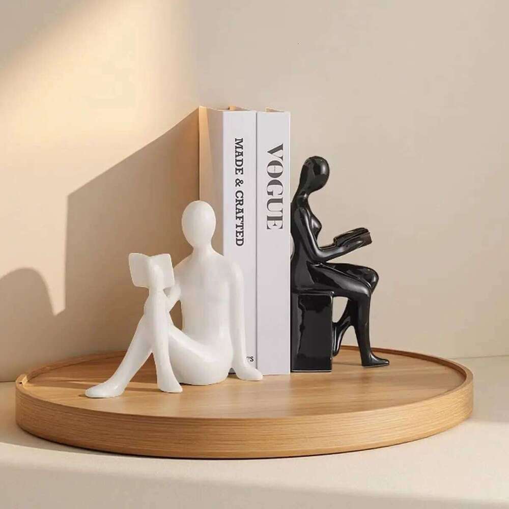 Light Luxury High-end Modern Bookends Character Ornaments Home Furnishings Offices Study Decorations S260204