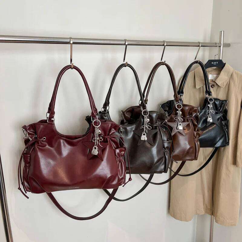 Fashionable Brand Design Tote New Retro Shoulder Bag Casual Large-capacity Crossbody Light Luxury High-end Women's Bags Y260204