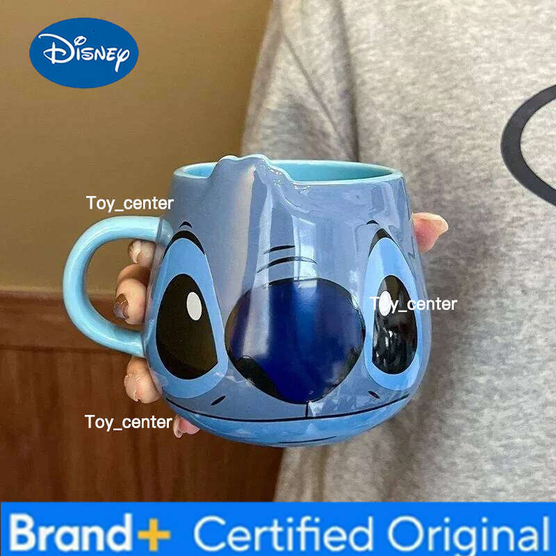 Disney Stitch New Cute Girl High-Looking Fashion Cartoon Creative Pattern Couple Milk Drinking Coffee Ceramic Mug Birthday Gift H260205