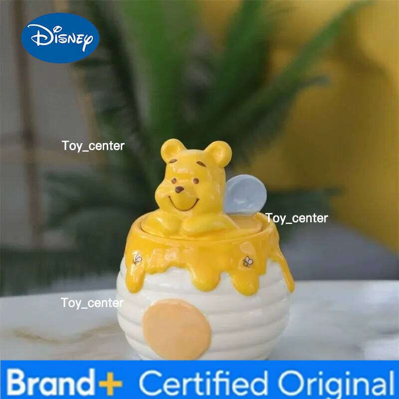 Disney Cartoon Cute Pooh Bear Snack Storage Jar, Fashionable Sweet Men and Women,Large Capacity Ceramic Jar for Home Use H260205