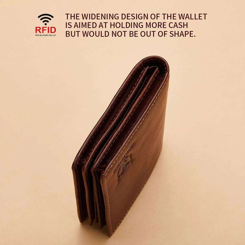 BULLCAPTAIN New 100% High Quality Product Leather Men's Multifunctional Card Slot Short Wallet QB017 Z260205