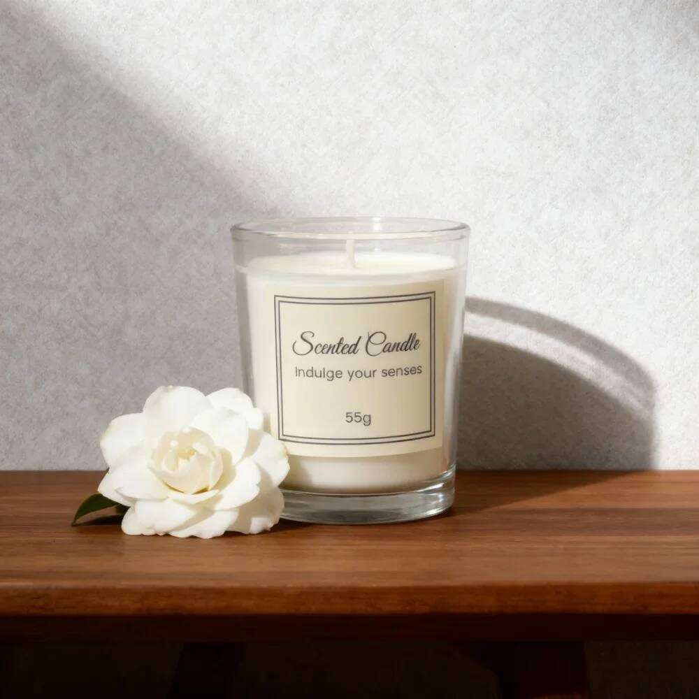 New Year's Premium Box Glass Handmade Soy Wax Smokeless Creative Aromatherapy Candle Companion Gift H260205