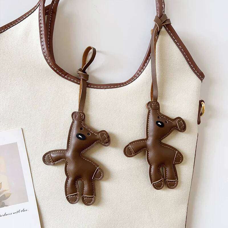 Brown Charm, Cute Bear Charm for Purse Handbags Bag Accessories Car PU Teddy Bears Key Charms 26L0205