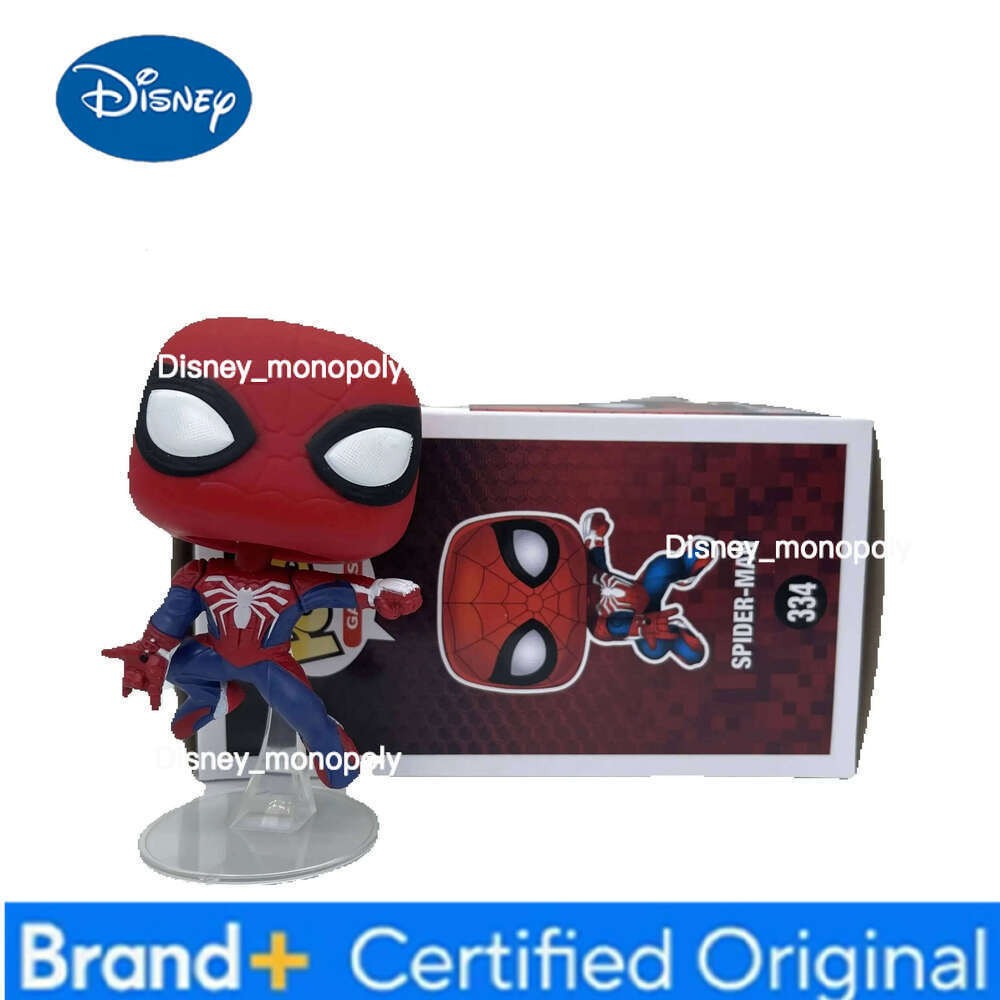 Disney NEW Popstyle Desktop Decoration Avengers Spiderman #334 Limited Collection PVC Action Figure for Kids Xmas Toys H2602051