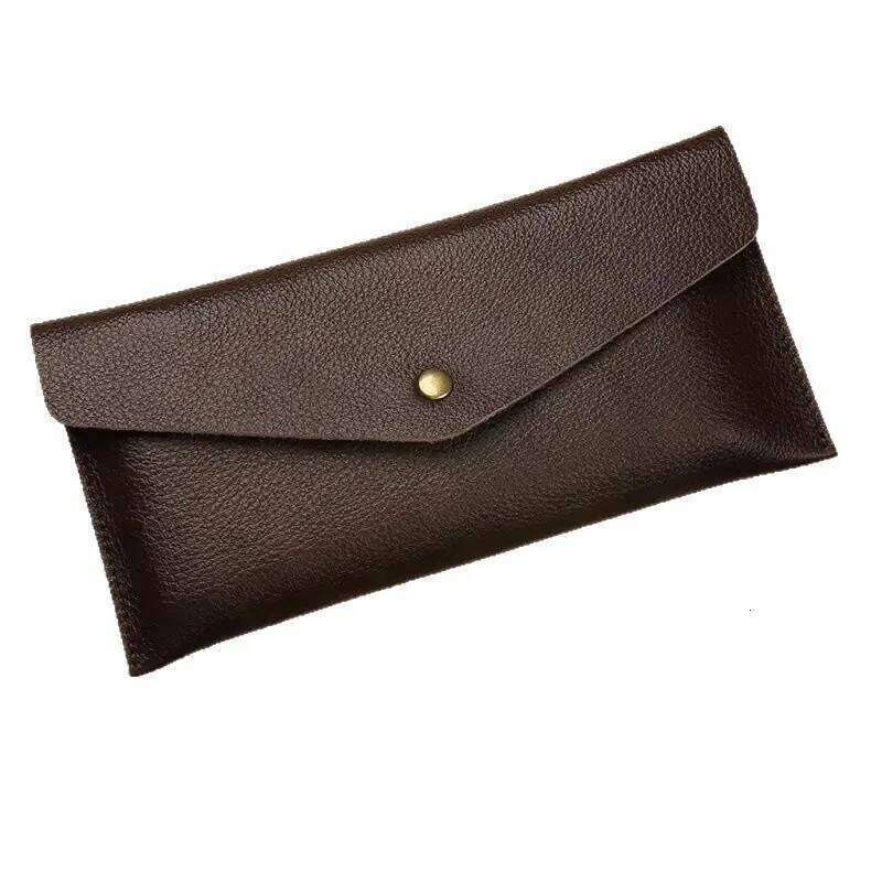 Slim Cash Envelope Wallet Minimalist Soft PU Leather Money Binder Organizer Waterproof Coin Pouch Name Card Holder Male Female Z260205