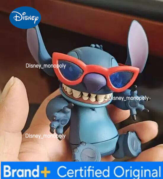 Disney Cute Kaiyodo Revoltech Stitch Action Figure - Joint Mobile Model Kit Ornament Toy Collection Decorative Figurine For Gift H260205