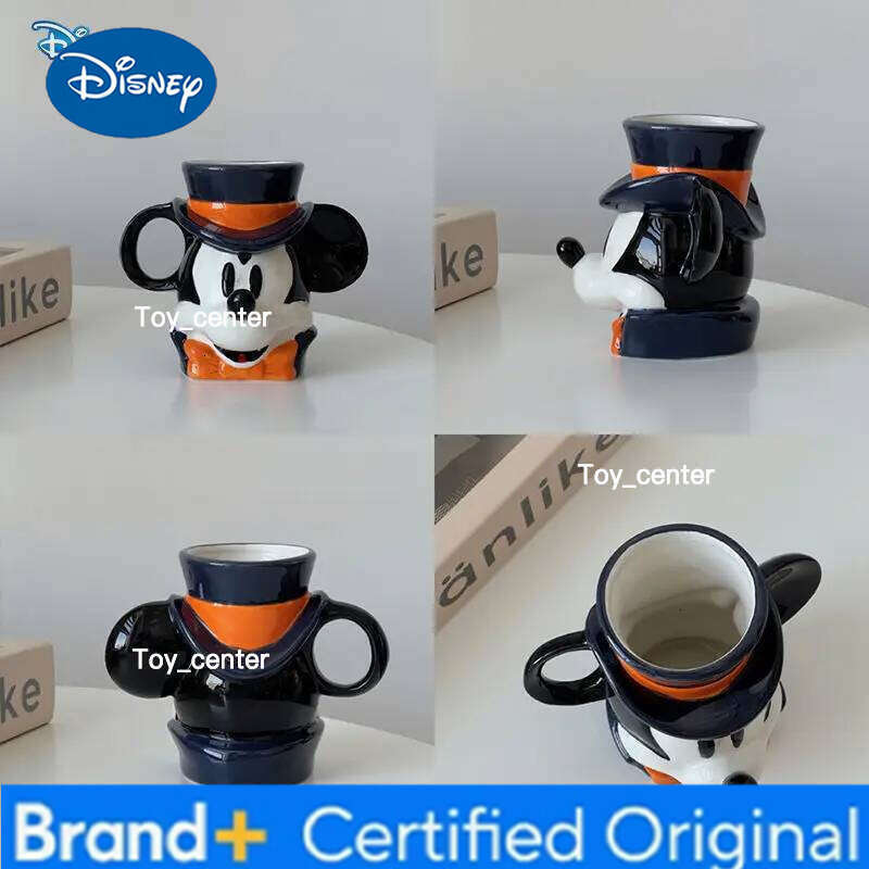 Disney Mouse Vampire Dress Shape Mickey Ceramic Fun Creative Cartoon Office Coffee Mug Holiday Gift H260205