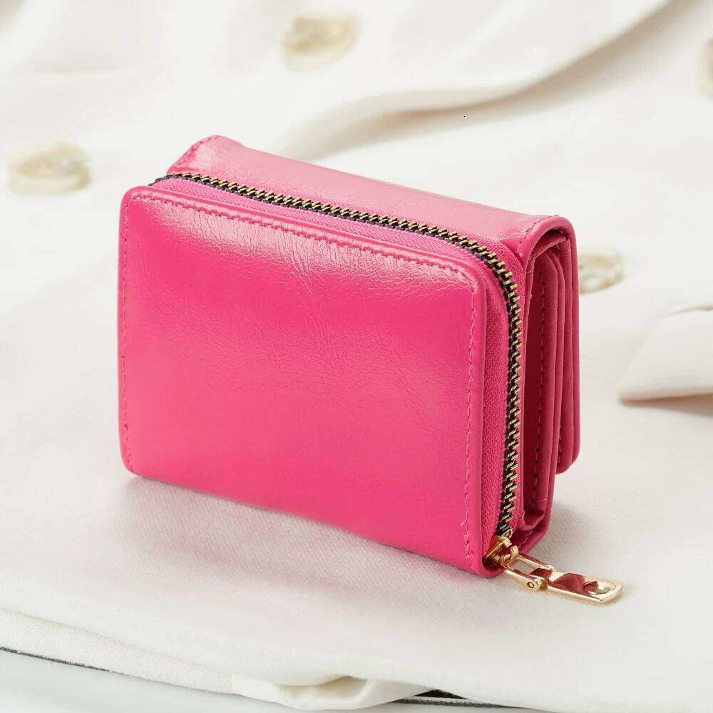 1pc Ladies' Short Wallet Suitable Work & Business ID Christmas Gift For Young Girls Women White-Collar Z260205