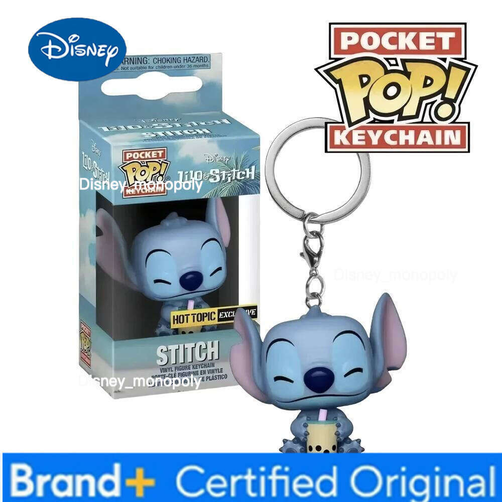 Disney Funko Pocket POP Toy for Collection Ice Cream Stitch Doll Keychain Action Figures H260205