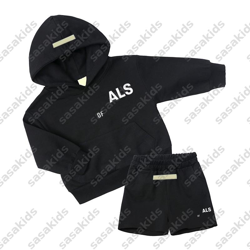 Kids Luxury Tracksuits Boys Girls Designer Clothes Baby Pullover Hoodies Two Piece Plush Set Children Hooded Sweatershirt Hoodie Big Kid Toddler CSG2407311-6