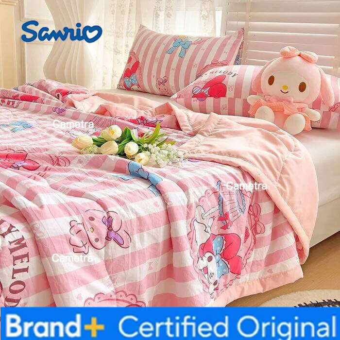 Sanrio Cartoon children's double-layer gauze summer with Yuguigou air conditioner Kulomi machine washable thin blanket H26020511