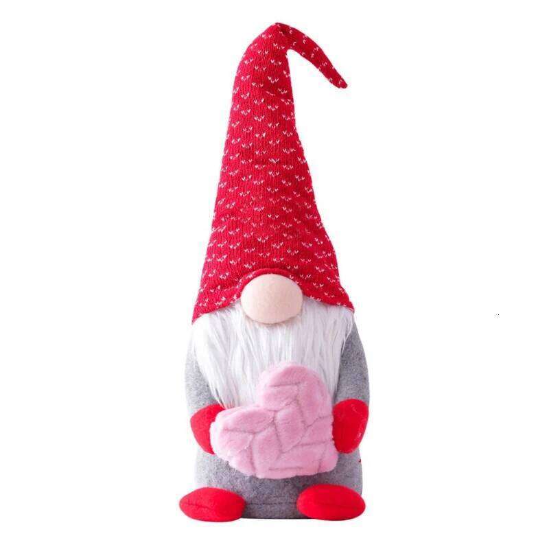 Valentines Day Faceless Gnome Plush Envelope Love Heart Elf Doll Home Desktop Ornaments Wedding Party Figurines Decoration S260204