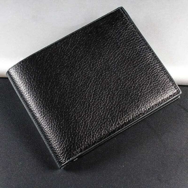 Men's Wallet PU Leather Premium Wallets Fashion Solid Color Coin Multi-Card Purses Money Bag Short Black Walet Cartera Hombre Z260205