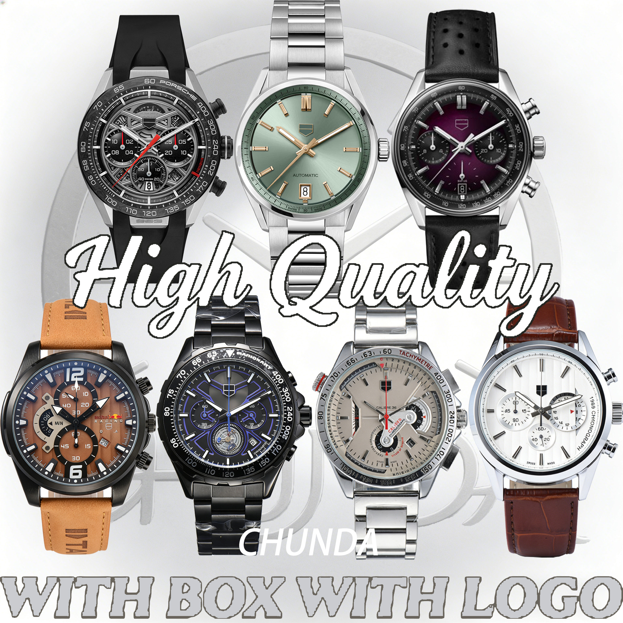 2026 10A Tagness Heuerers carrreraly Quartz/Automatic Mechanical Watch Luxury Designer Mens High Quality Super Clone Watch Chronograph Mens Watch Man With Box