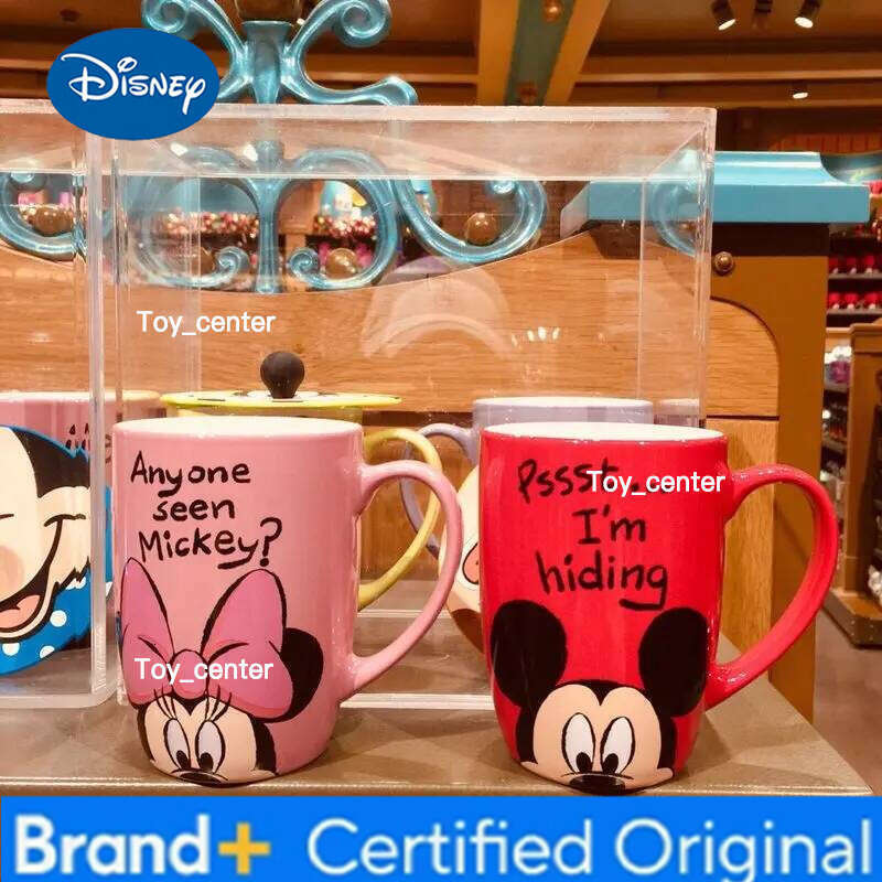 Disney In Stock Authentic Ceramic Mug Mickey Winnie Donald Duck Daisy Coffee Cup Office Home Drinkware Gift H260205