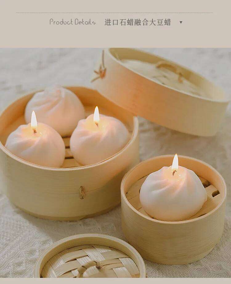 Xiaolongbao Scented Candles Romantic Air Fragrance Diffuser Fresh Home Lasting Aromatherapy Companion Christmas Gift S260204