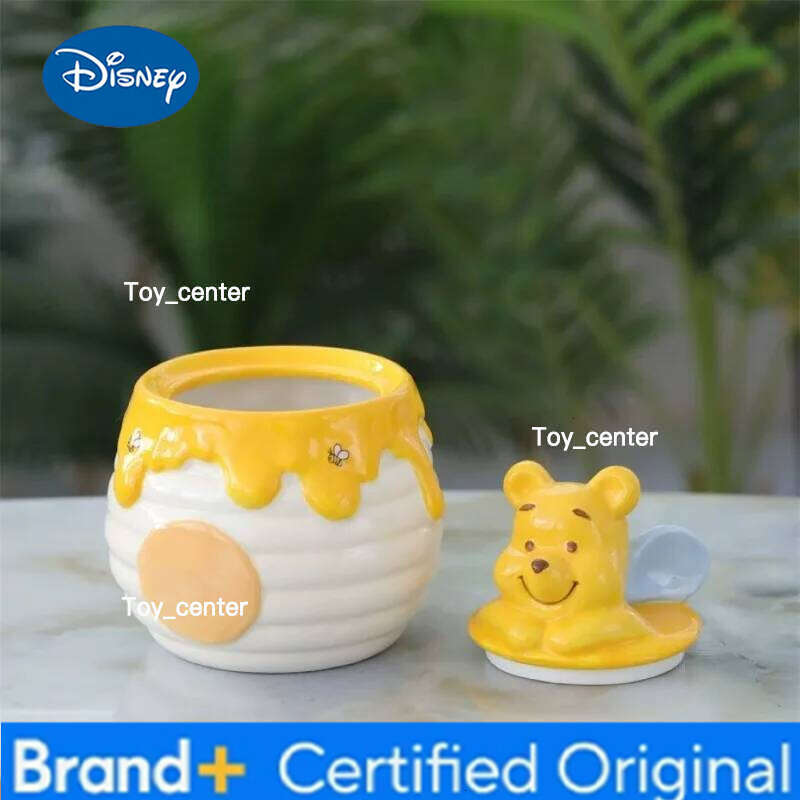 Disney Cartoon Cute Pooh Bear Snack Storage Jar, Fashionable Sweet Men and Women,Large Capacity Ceramic Jar for Home Use H260205