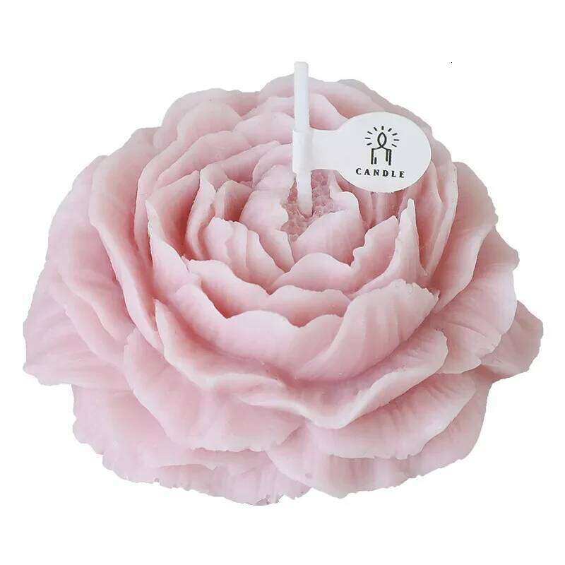 Teacher's Day Peony Modeling Ornaments Birthday Flower Aromatherapy Candle Gift S260204