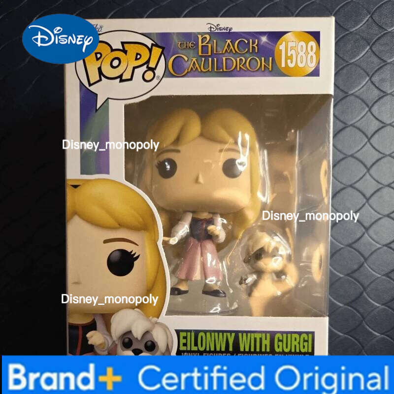 Disney Funko Pop Buddy The Black Cauldron Princess Eilonwy With Gurgi #1588 Vinyl Figure Genuine Sculpture Doll Action Model Toys Gifts H260205